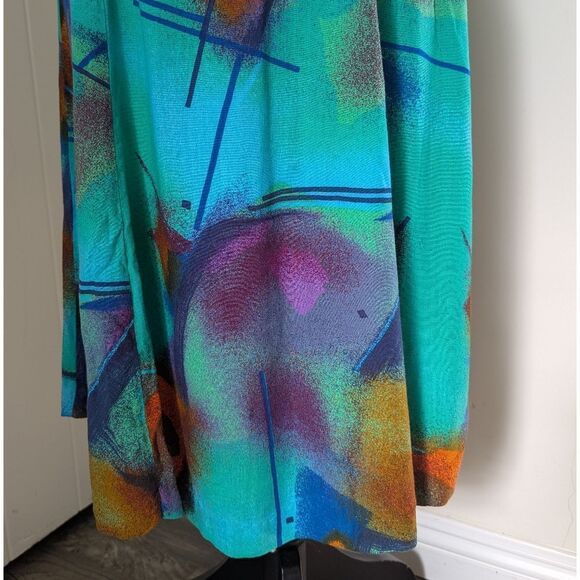 VTG Britany Blu Celestial Mod Maximalist Skirt 60s 70s XS - Picture 3 of 7